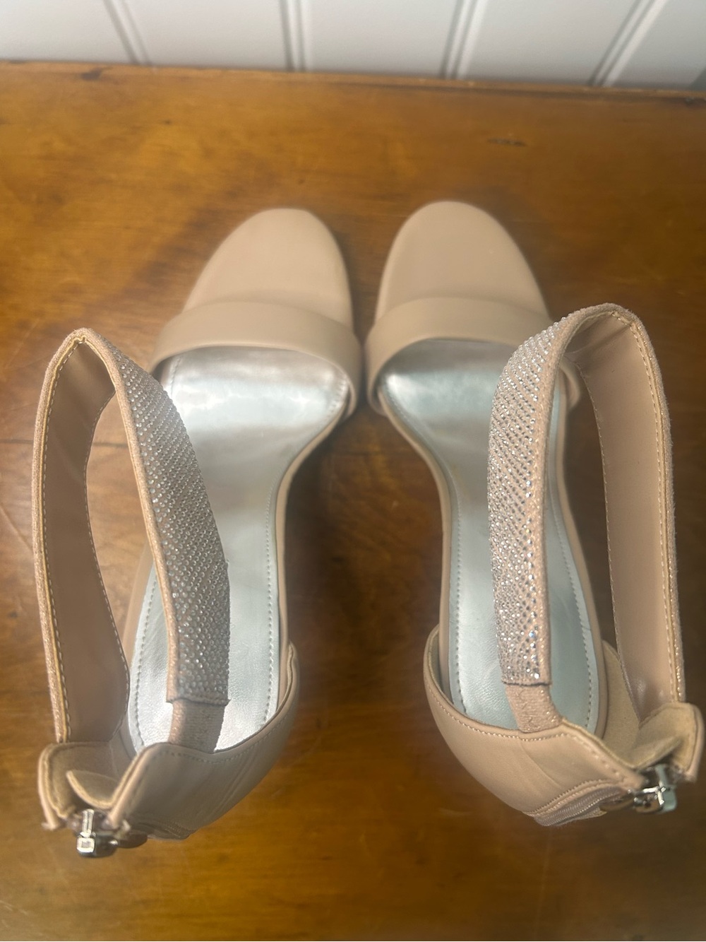 Nine West Women's Utell Ankle Strap Nude Ankle Strap Sandals size 11 - Picture 4 of 5